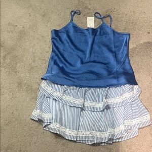 ☀️☀️SUMMER Blue and White Women's Skort